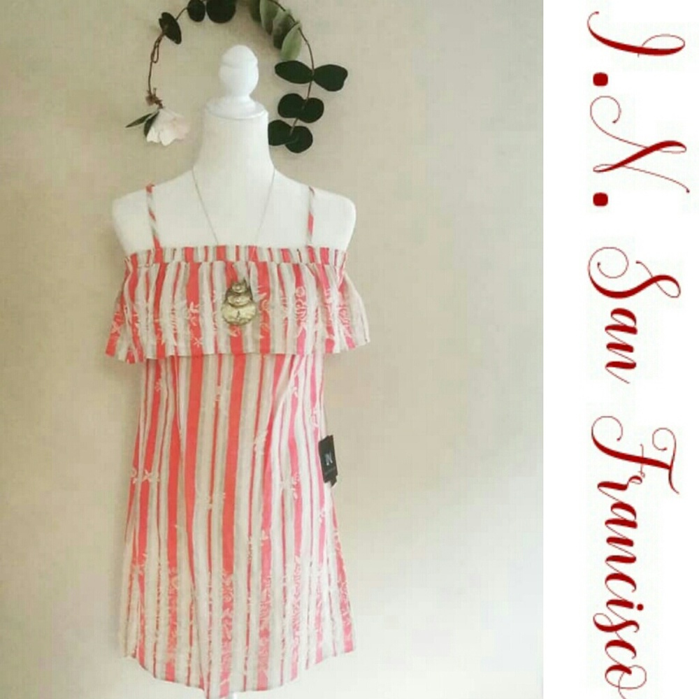 🆕🌱 I.N. SAN FRANCISCO Off-the-Shoulder Dress